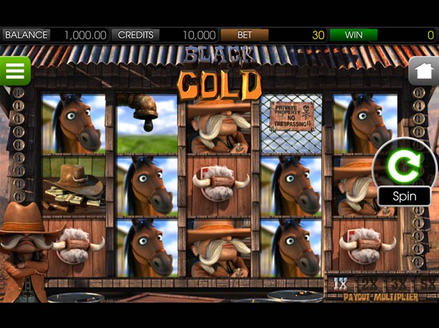 Black Gold mobile Slot game screenshot image