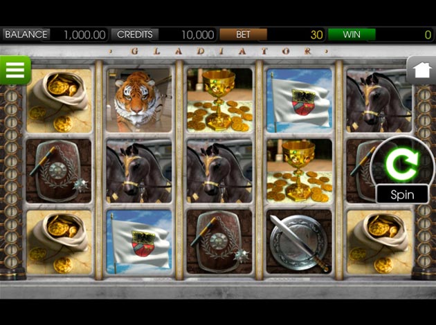 Gladiator Mobile Slot Game screenshot image