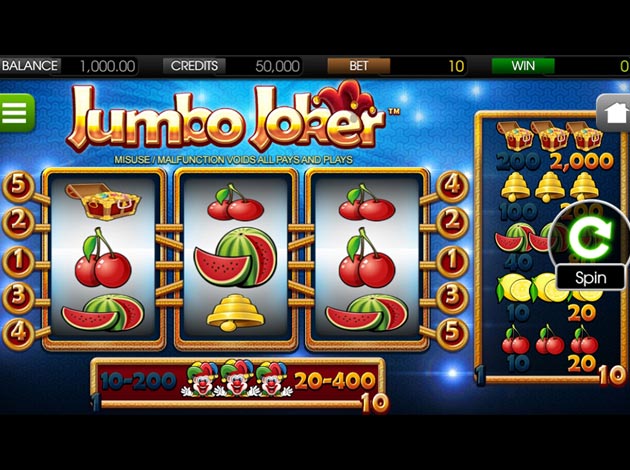Jumbo Joker mobile slot game screenshot image