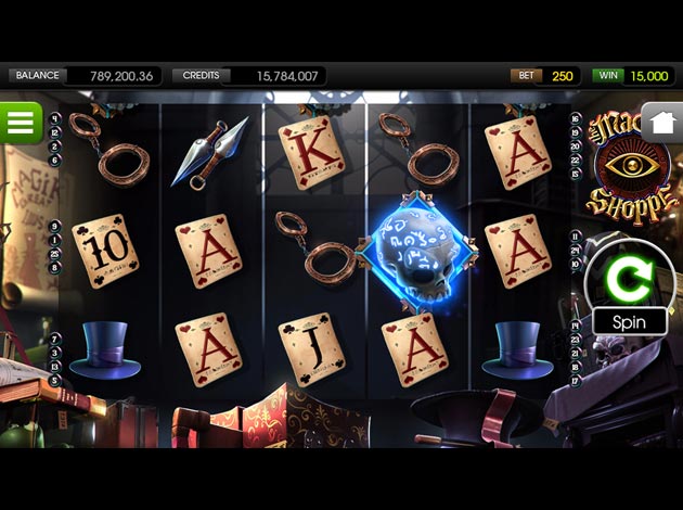 Magic Shoppe mobile slot game screenshot image