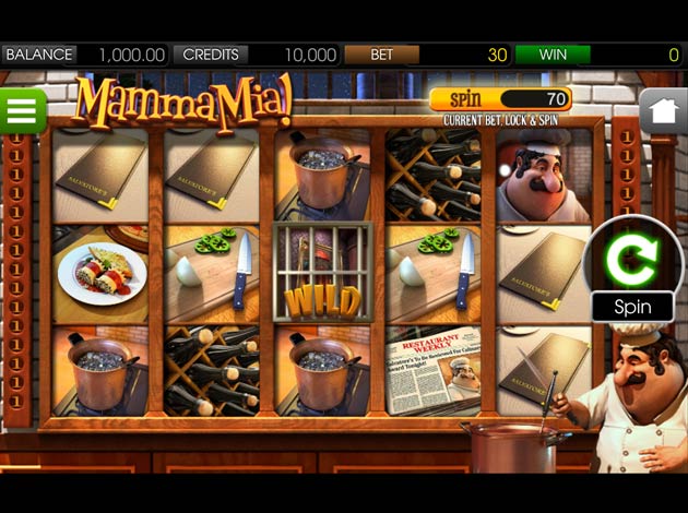 Mamma Mia mobile Slot game screenshot image