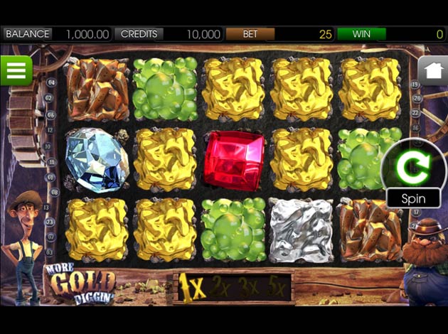 More Gold Diggin mobile slot game screenshot image