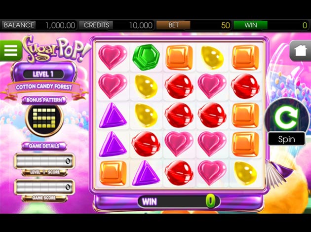 Sugarpop mobile slot game screenshot image