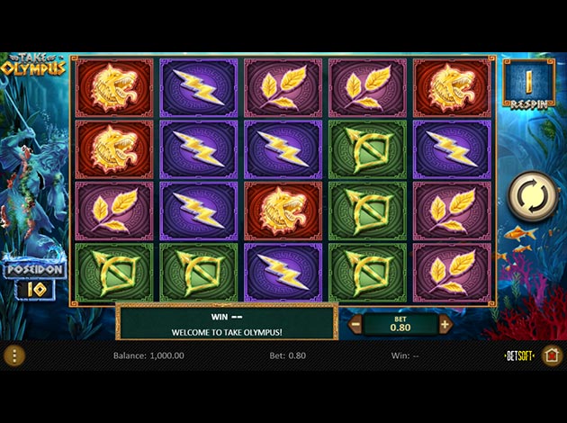 Take Olympus Slot Game Screenshot Image