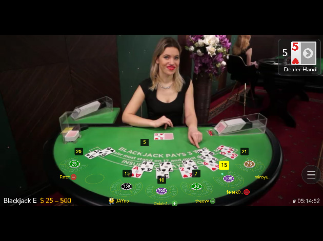 Blackjack mobile screenshot image