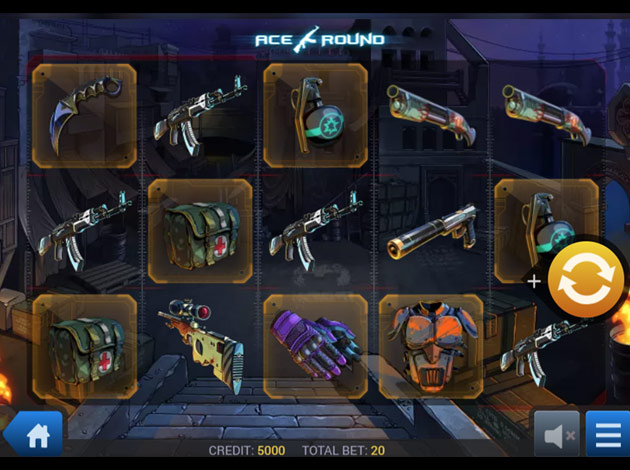 Ace Round mobile slot game screenshot image