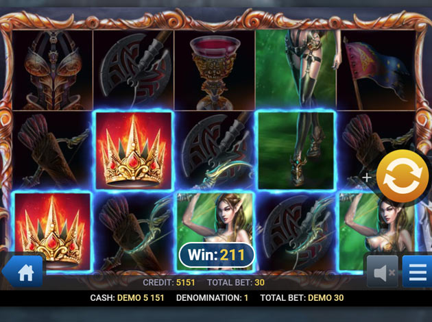 Elven Princesses mobile slot game screenshot image