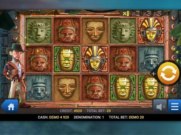 Indiana's Quest mobile slot game screenshot image