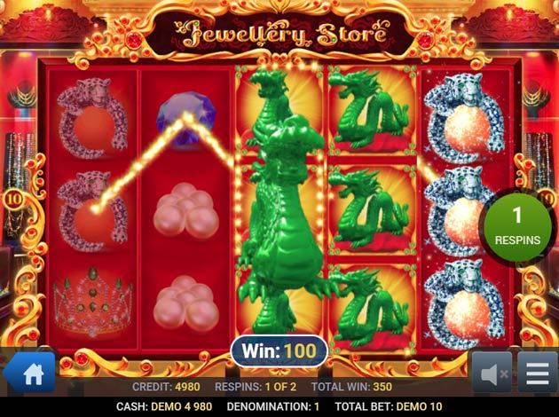 Jewellery Store mobile slot game screenshot image