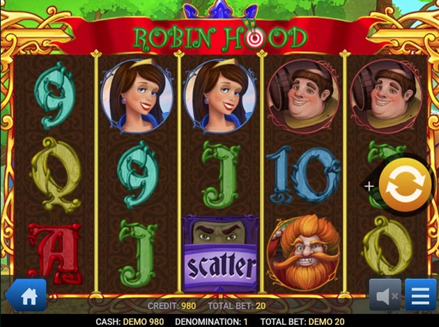 Robin Hood mobile slot game screenshot image