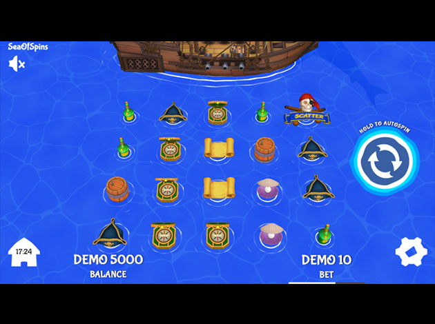 Sea of Spins mobile slot game screenshot image