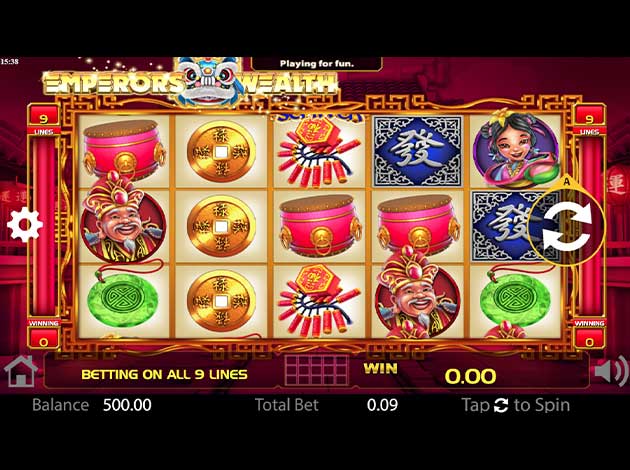 Emperor's Wealth slot game mobile screenshot image