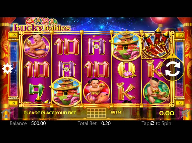  Lucky Babies slot game mobile screenshot image