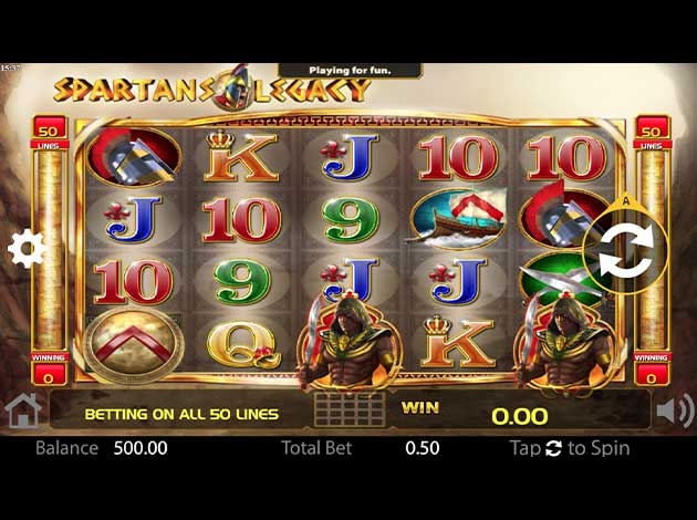  Spartans Legacy slot game mobile screenshot image