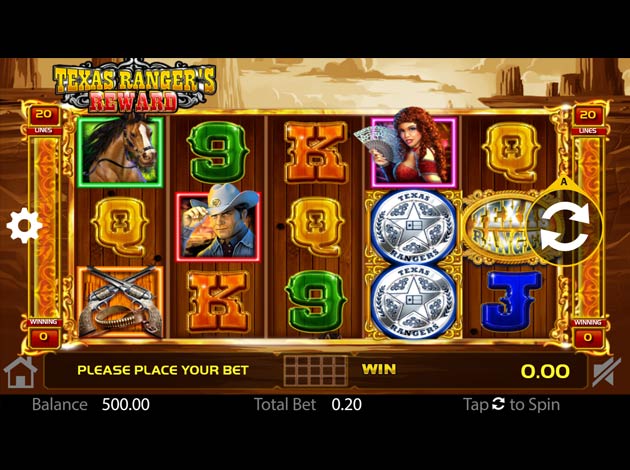  Texas Ranger's Reward slot game mobile screenshot image