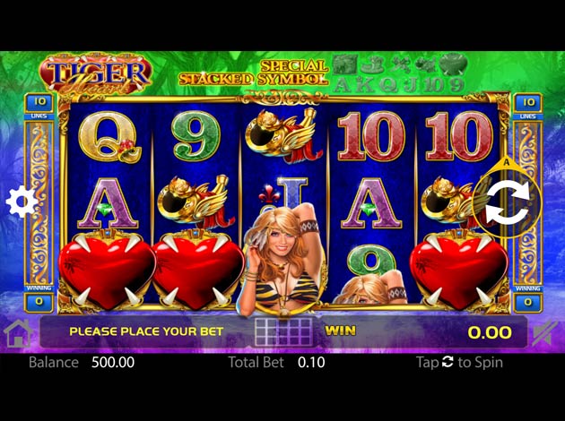  Tiger Heart slot game mobile screenshot image