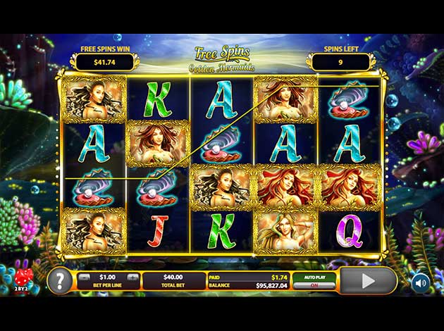 Golden Tides mobile slot game screenshot image