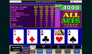 All Aces Poker  Video Poker game screenshot image