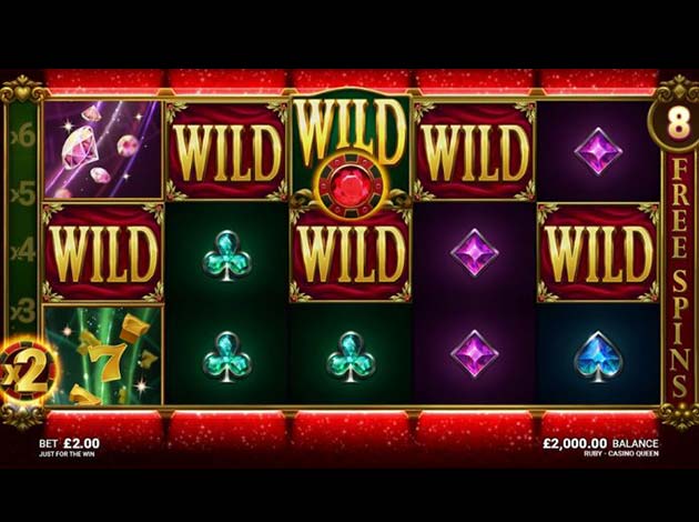 Ruby Casino Queen mobile slot game screenshot image