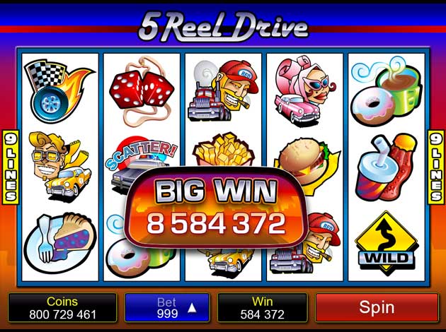 5 Reel Drive mobile slot game screenshot image