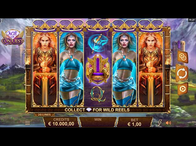 Age of Conquest mobile slot game screenshot image 