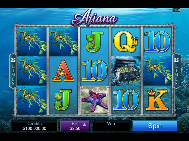 Ariana mobile slot game screenshot image