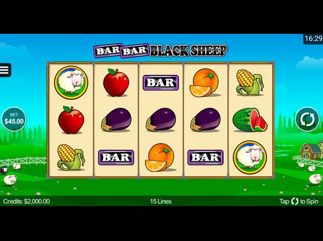 Bar Bar Black Sheep 5 Reel mobile slot game screenshot image
