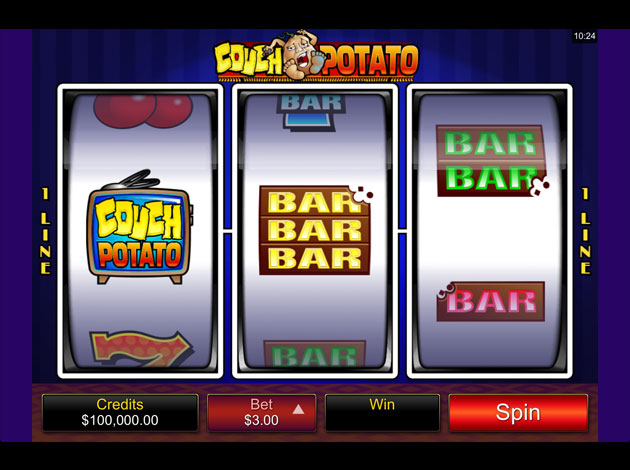 Couch Potato mobile slot game screenshot image