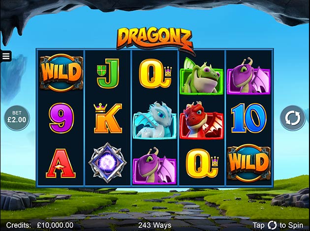  Dragonz mobile slot game screenshot image