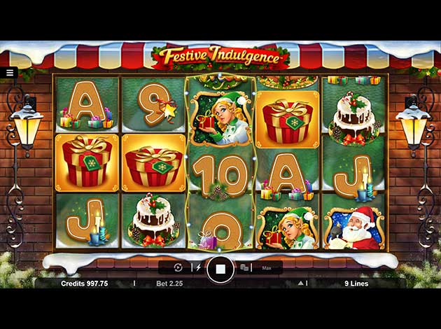 Festive Indulgence mobile slot game screenshot image