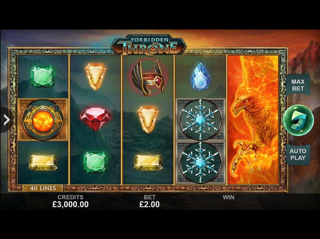 Forbidden Throne mobile slot game screenshot image