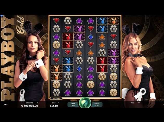 Playboy Gold mobile slot game screenshot image