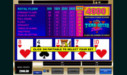 Tens or Better - Power Video Poker game screenshot image