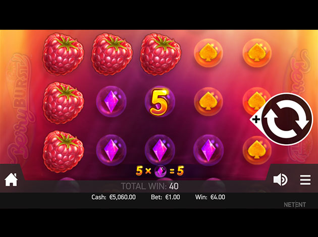 Berryburst Slot game mobile screenshot image
