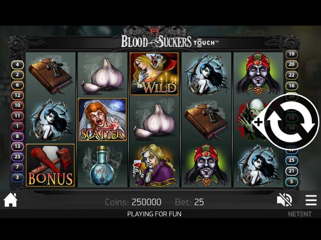 Blood Suckers Touch Slot game mobile screenshot image
