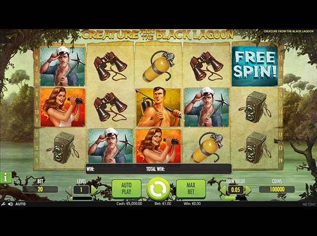  Creature From The Black Lagoon mobile slot game screenshot image