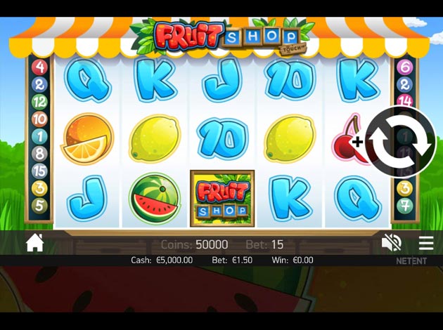 Fruit Shop Slot game mobile screenshot image