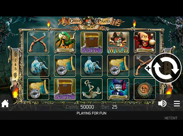 Ghost Pirates Slot game mobile screenshot image
