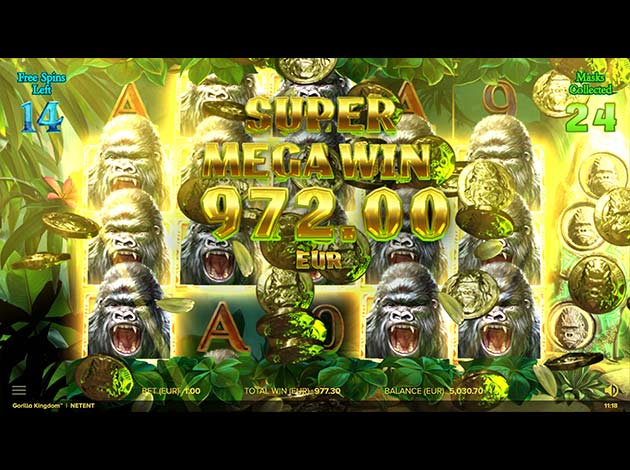  Gorilla Kingdom mobile slot game screenshot image