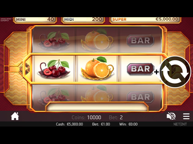 Grand Spinn Superpot Slot game mobile screenshot image