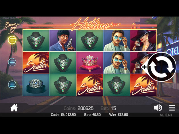 Hotline Slot game mobile screenshot image