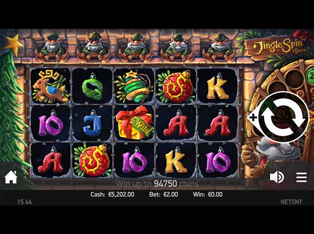 Jingle Spin Slot game mobile screenshot image