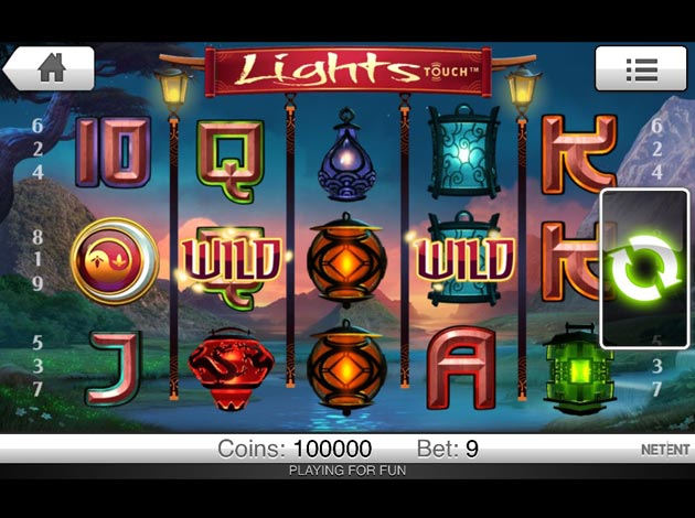 Lights Slot game mobile screenshot image