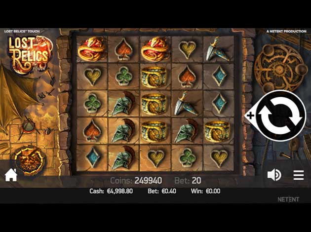 Lost Relics Slot game mobile screenshot image
