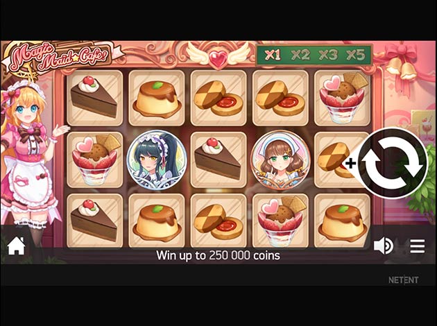  Magic Maid Cafe mobile slot game screenshot image