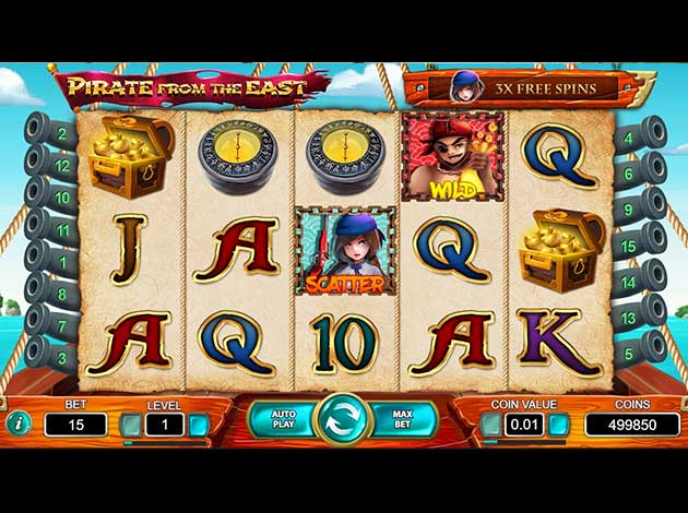  Pirate from the East mobile slot game screenshot image