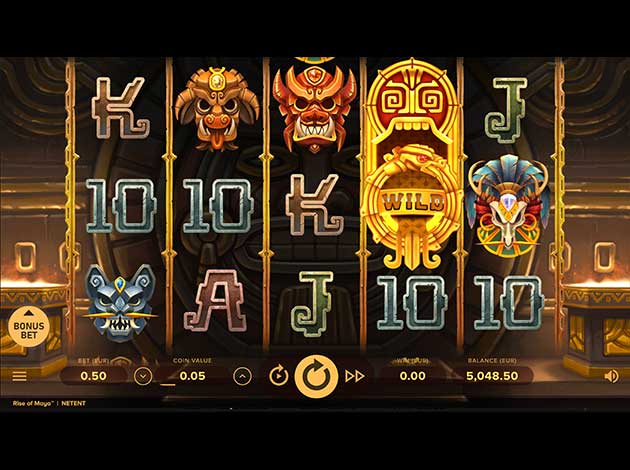  Rise of Maya mobile slot game screenshot image