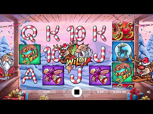  Santa vs Rudolf mobile slot game screenshot image
