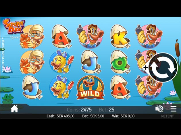 Scruffy Duck Slot game mobile screenshot image