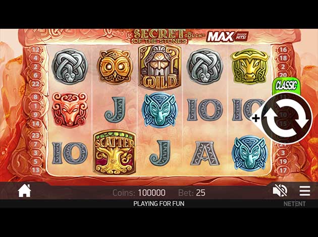 Secret of the Stones Slot game mobile screenshot image